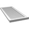 Ekena Millwork Vertical Surface Mount PVC Gable Vent w/ 2"W x 2"H , Brickmould Sill Frame, 18"W x 42"H GVPVE18X4203SN - alternate 2